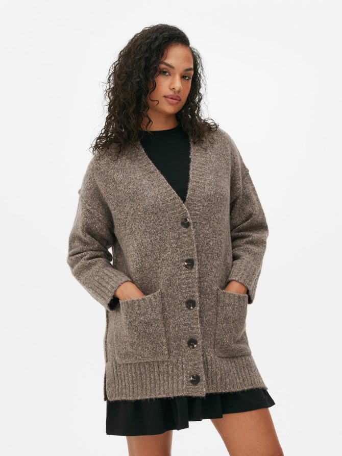 V-Neck Textured Cardigan - Image 2