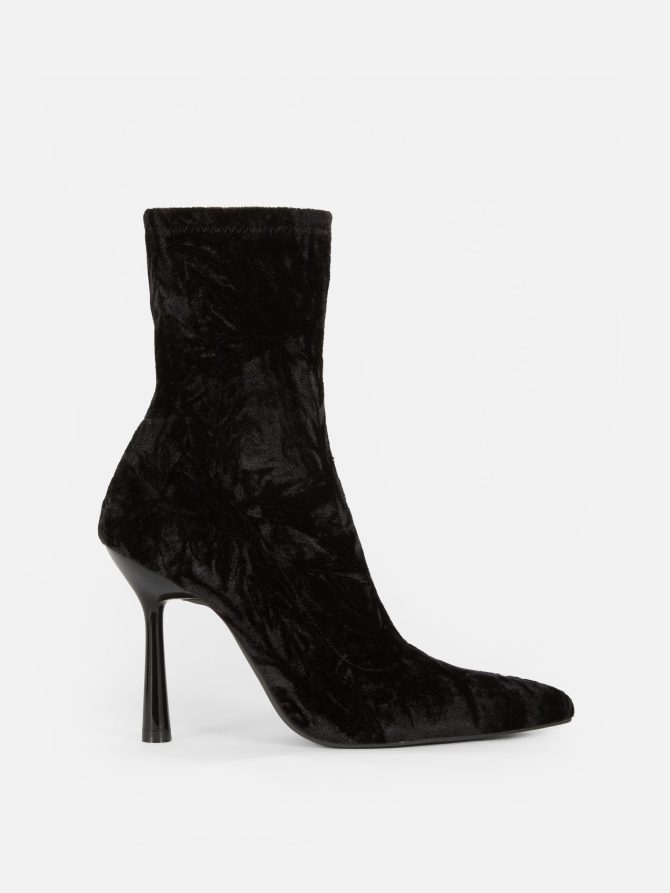 Velvet Stiletto Boots