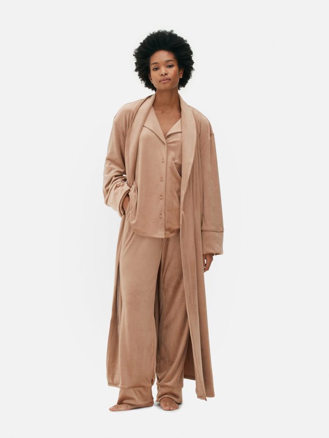 Velour Full-Length Robe