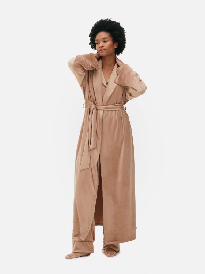Velour Full-Length Robe - Image 2