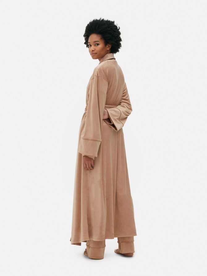Velour Full-Length Robe - Image 4