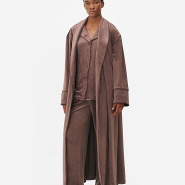 Velour Full-Length Robe