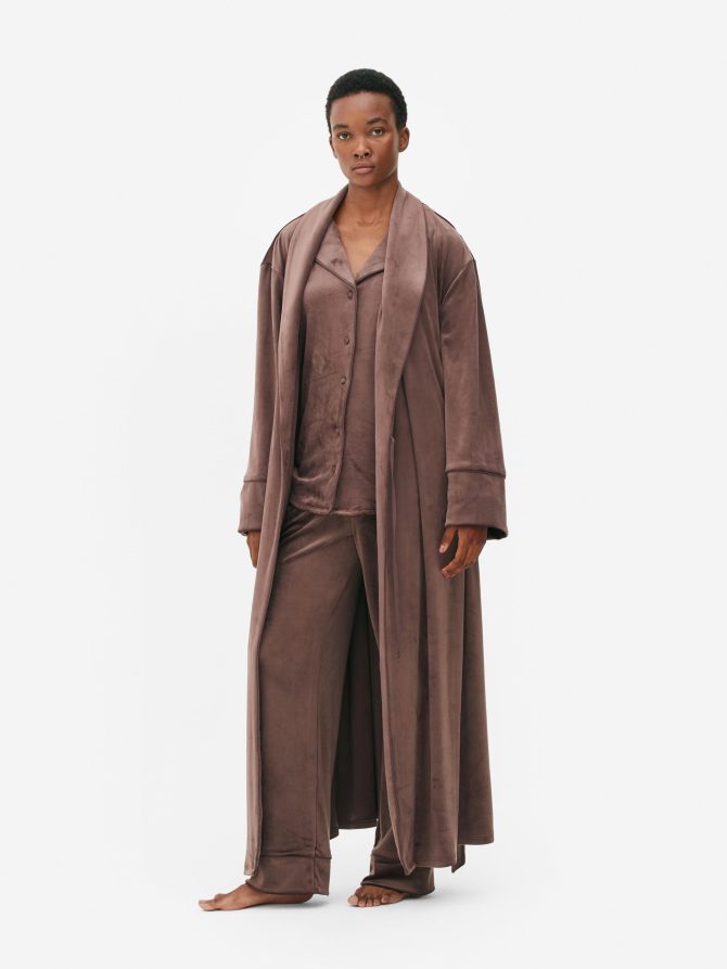 Velour Full-Length Robe