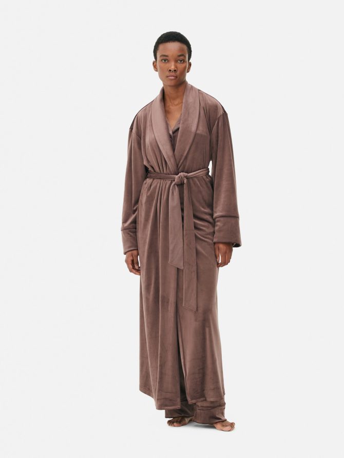 Velour Full-Length Robe - Image 2