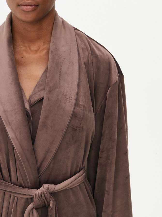 Velour Full-Length Robe - Image 3