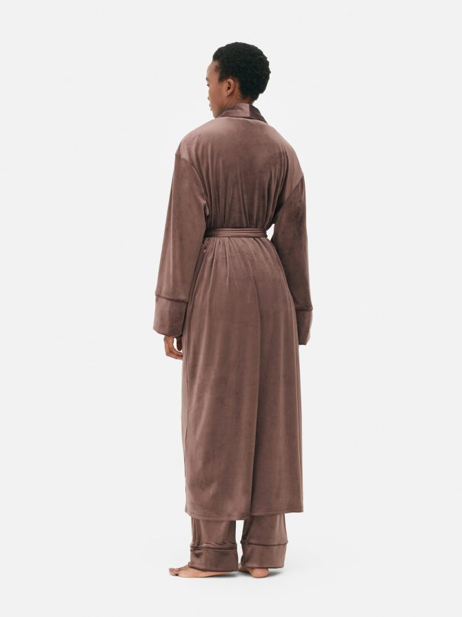 Velour Full-Length Robe - Image 4
