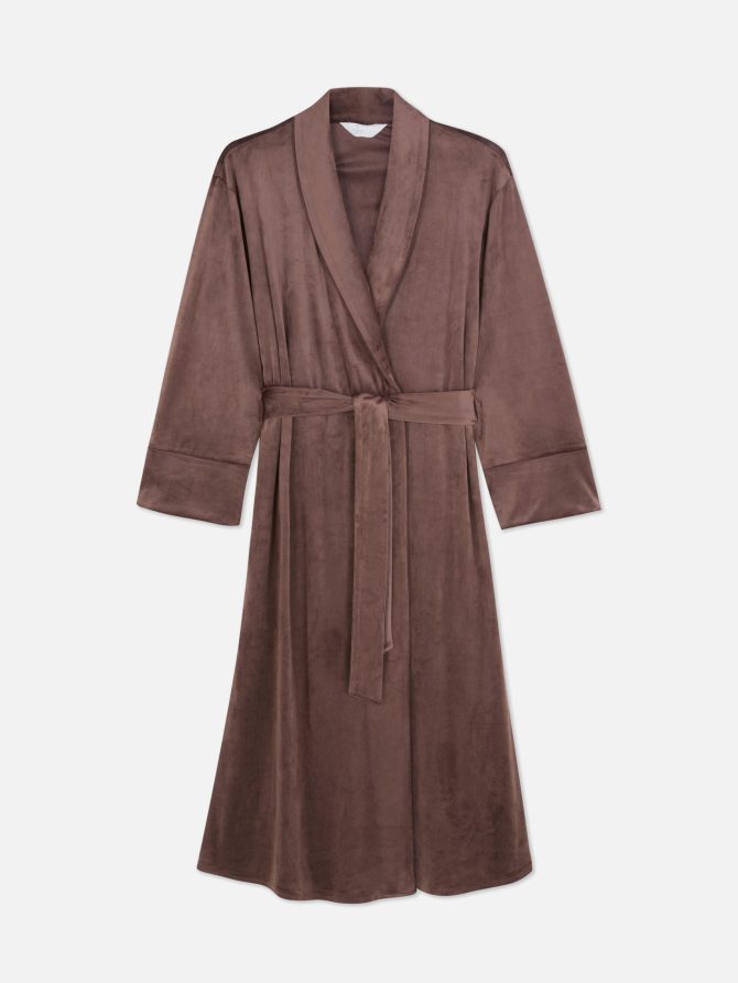 Velour Full-Length Robe - Image 5