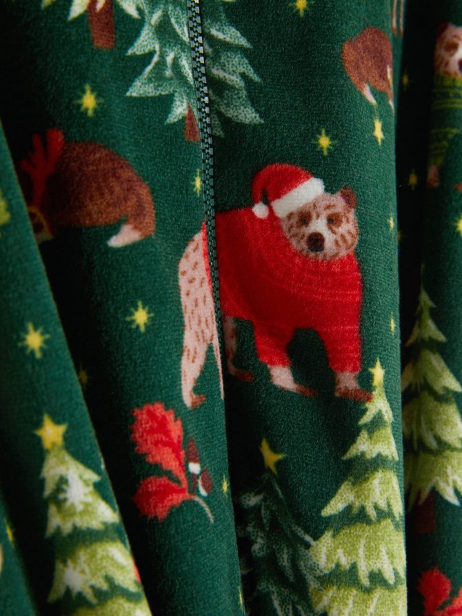 Baby Woodland Print Christmas Family Pajamas Sleeper - Image 5