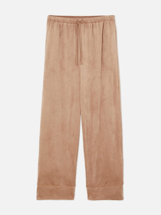 Velour Wide Leg Pajama Bottoms - Image 5
