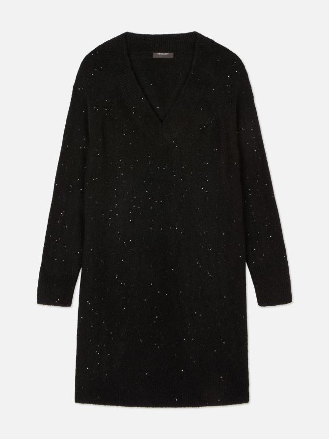 V-Neck Sequin Dress - Image 5