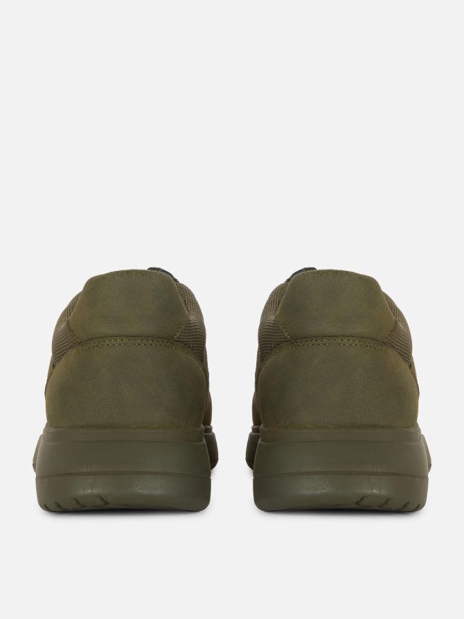 Faux Suede Paneled Sneakers - Image 3
