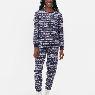 Women's Disney’s Lilo and Stitch Velour Christmas Family Pajamas