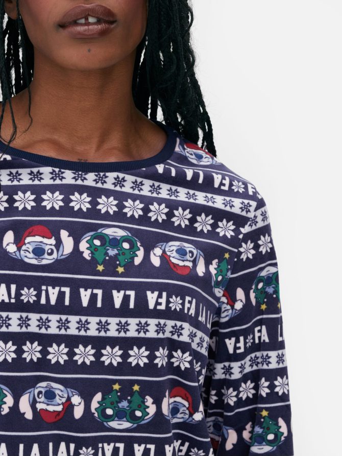 Women's Disney’s Lilo and Stitch Velour Christmas Family Pajamas - Image 3