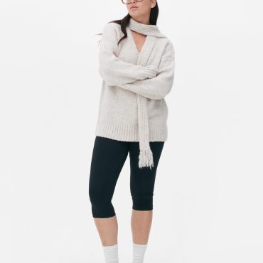 Rib Scarf Sweater