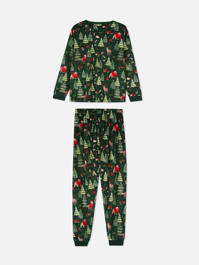 Women's Woodland Print Christmas Family Pajamas - Image 5