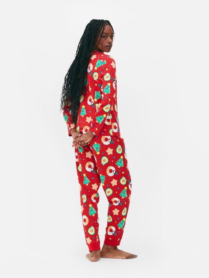 Women's Printed Jersey Christmas Family Pajamas - Image 4