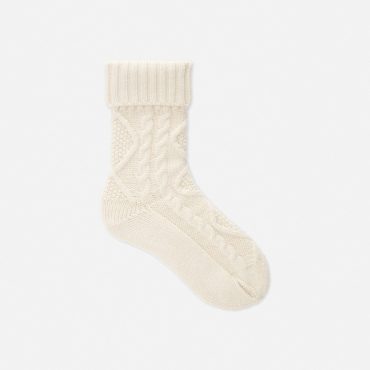 Cable Knit Coy Socks