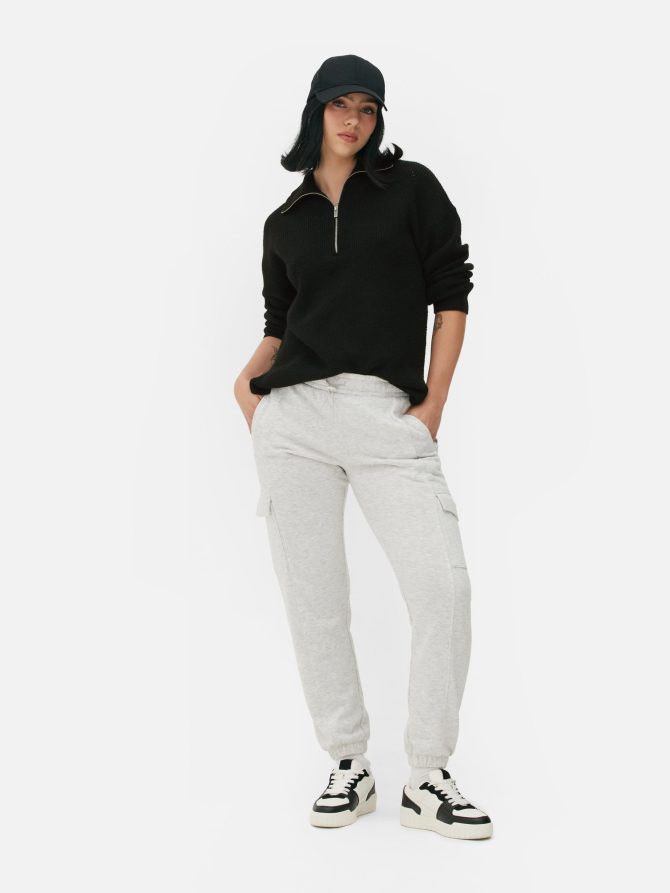 Quarter Zip Knitted Sweater