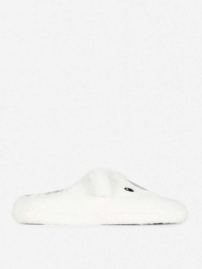 Polar Bear Plush Slippers
