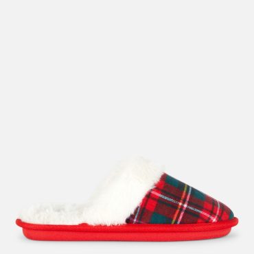 Tartan Mule Slippers