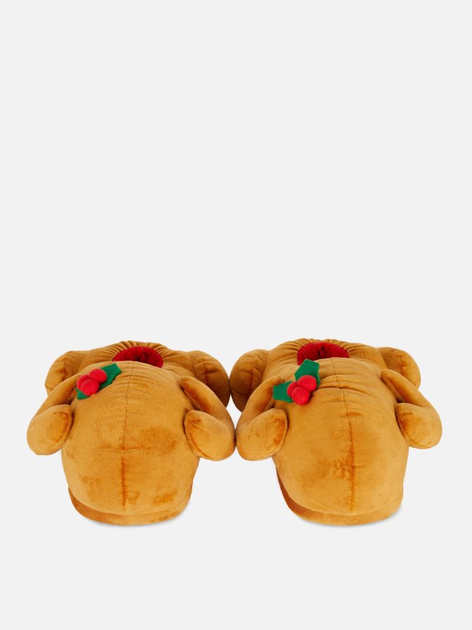 Festive 3D Turkey Slippers - Image 2