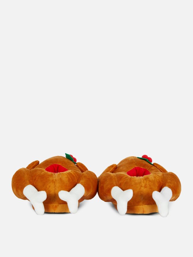 Festive 3D Turkey Slippers - Image 3