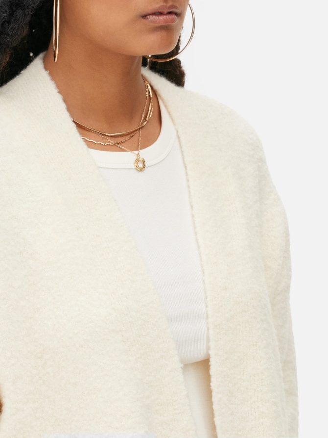 Bouclé Edge-to-Edge Cardigan - Image 3