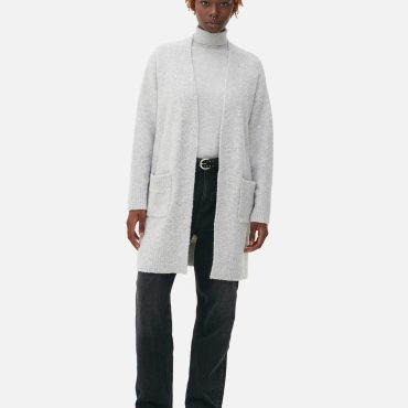 Bouclé Edge-to-Edge Cardigan