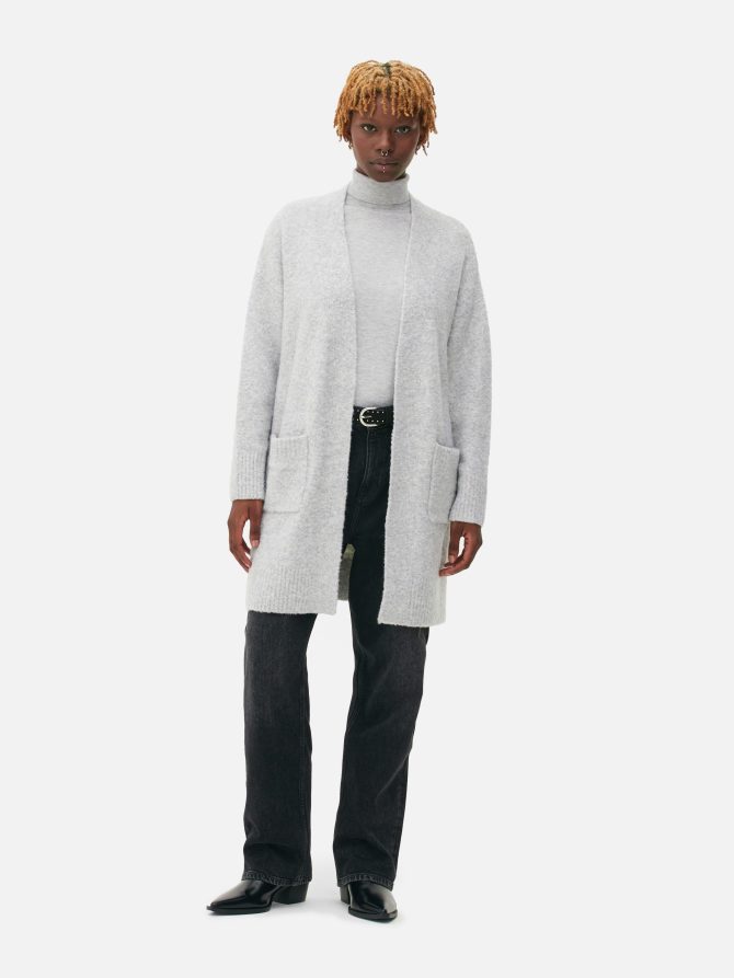 Bouclé Edge-to-Edge Cardigan