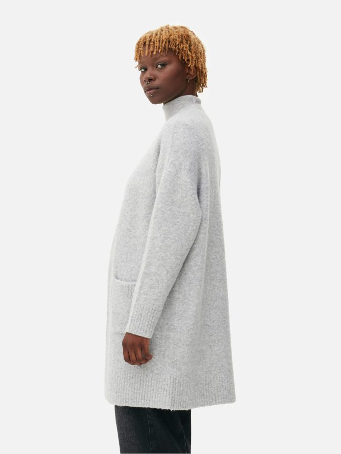 Bouclé Edge-to-Edge Cardigan - Image 2