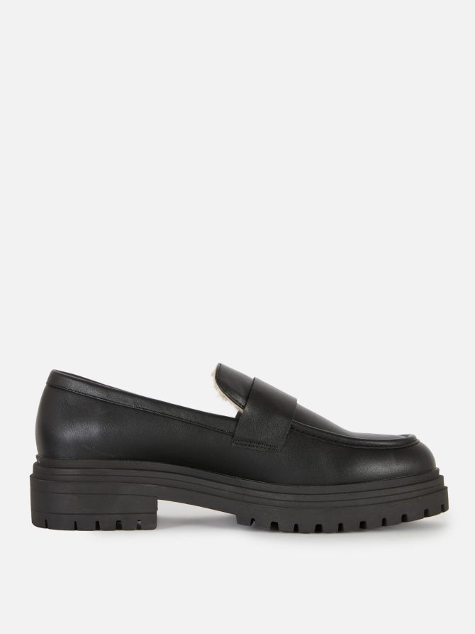 Fleece Lined Chunky Loafers