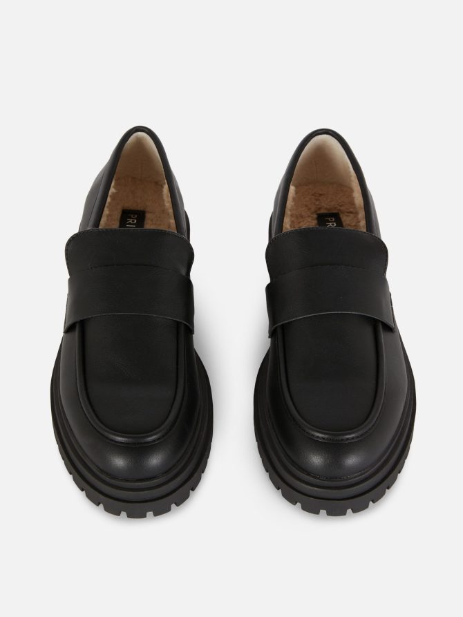 Fleece Lined Chunky Loafers - Image 2