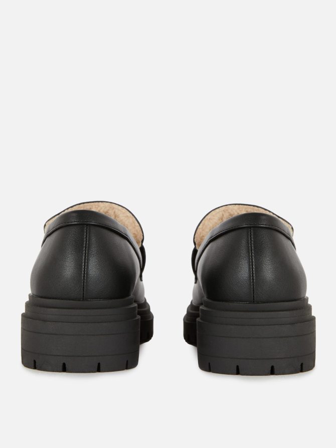 Fleece Lined Chunky Loafers - Image 3