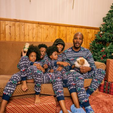 Men's Disney’s Lilo and Stitch Velour Christmas Family Pajamas