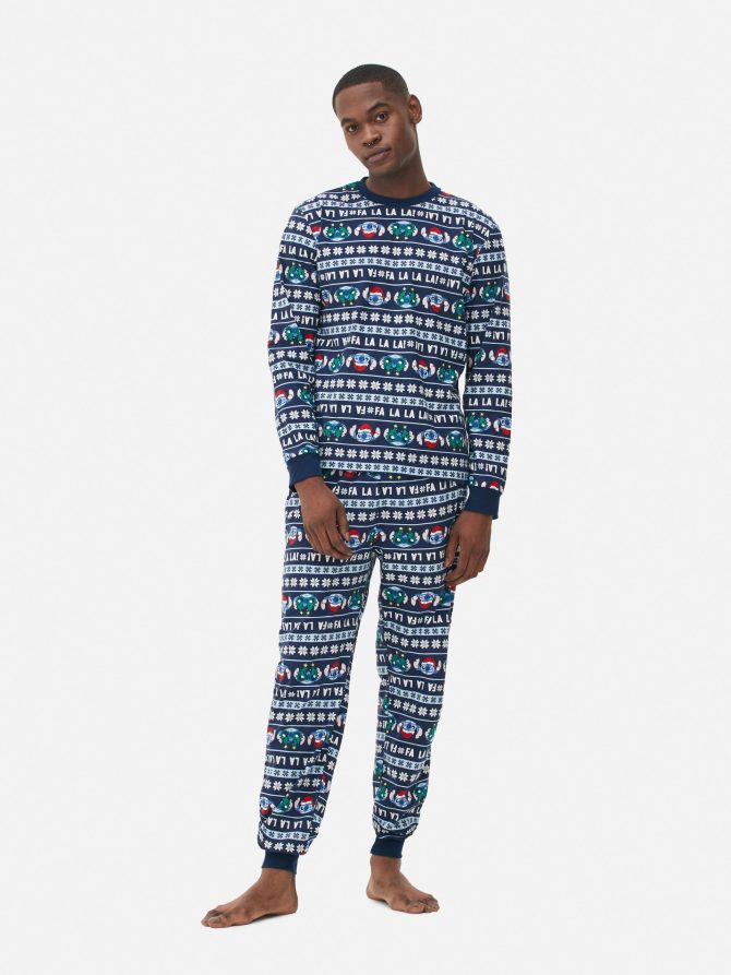 Men's Disney’s Lilo and Stitch Velour Christmas Family Pajamas - Image 2