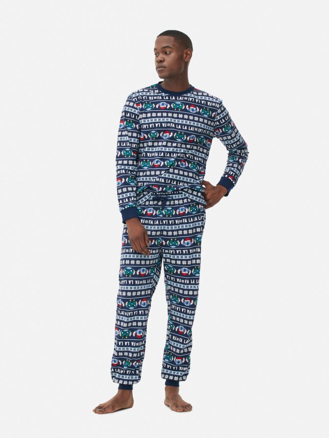 Men's Disney’s Lilo and Stitch Velour Christmas Family Pajamas - Image 3