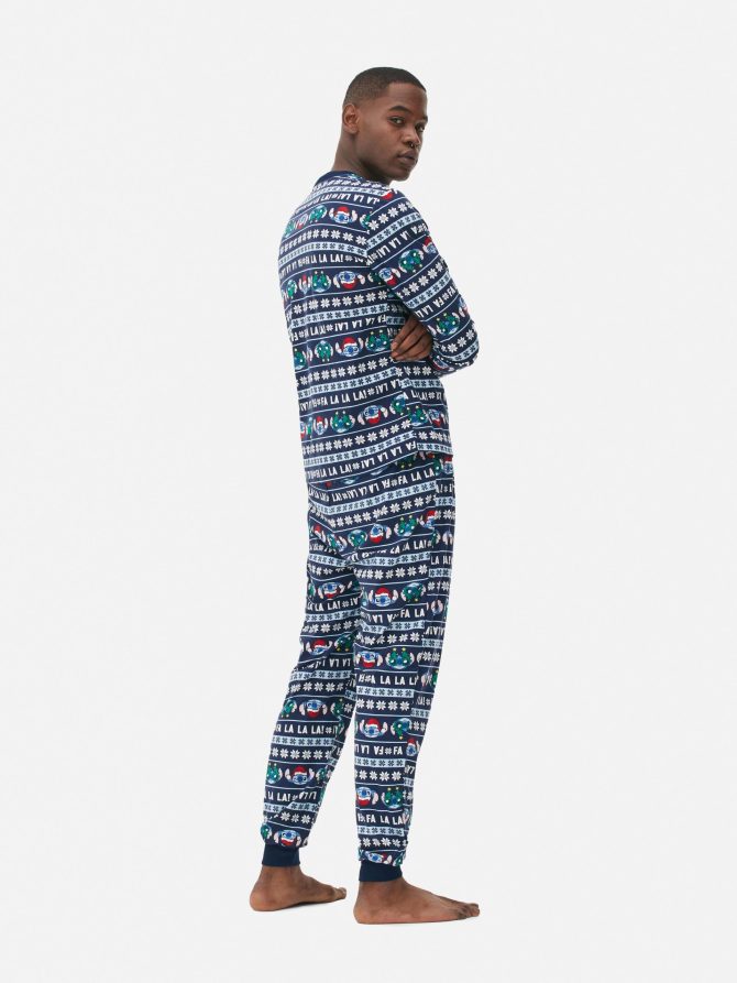Men's Disney’s Lilo and Stitch Velour Christmas Family Pajamas - Image 4