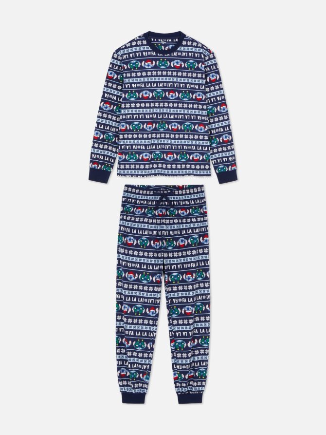 Men's Disney’s Lilo and Stitch Velour Christmas Family Pajamas - Image 6