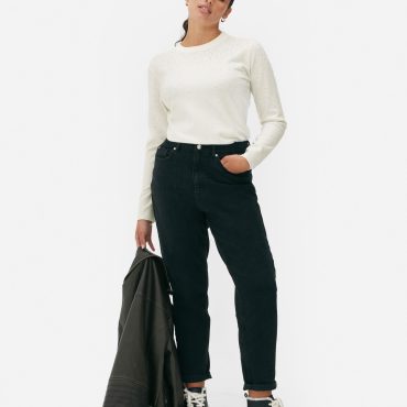 Embellished Fine Knit Sweater