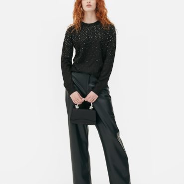 Embellished Fine Knit Sweater
