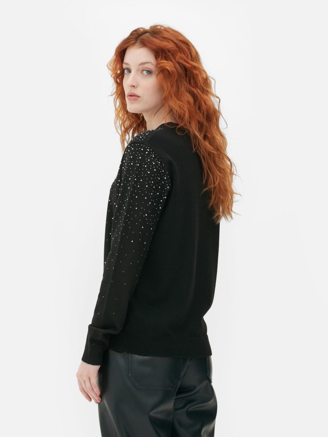 Embellished Fine Knit Sweater - Image 4