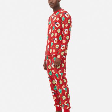 Men's Printed Jersey Christmas Family Pajamas