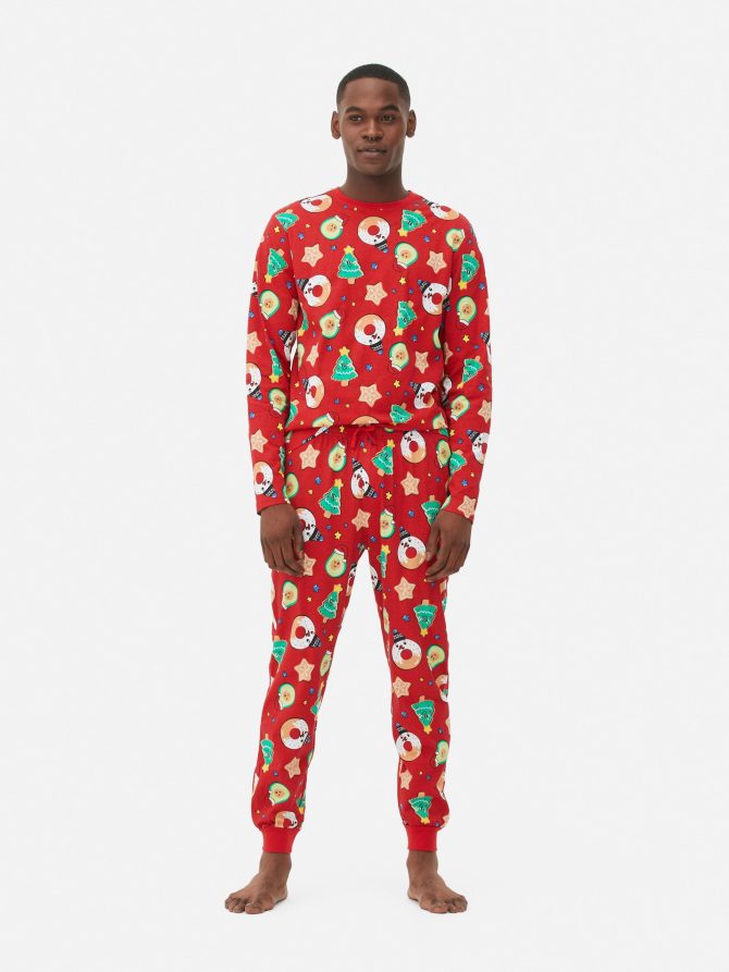 Men's Printed Jersey Christmas Family Pajamas - Image 2