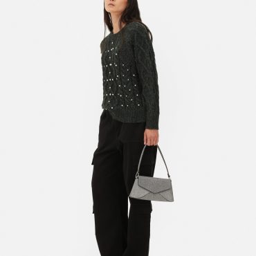 Pearl Cable Knit Sweater