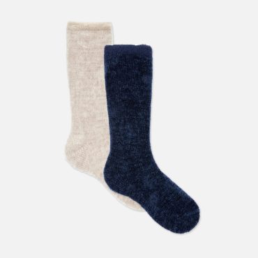 2-Pack Fleece Crew Cozy Socks