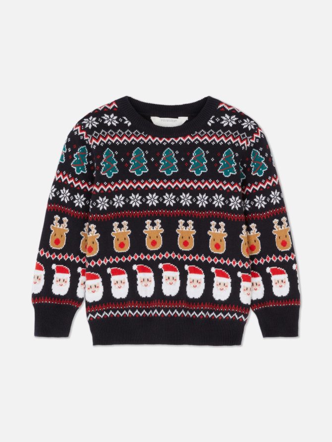 Kids' Christmas Fair Isle Knit Sweater