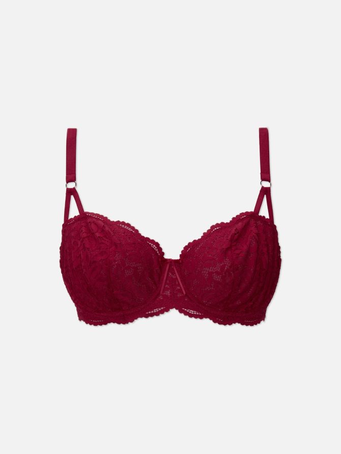 D-G Non Padded Lace Balcony Bra