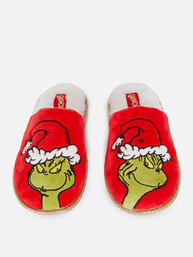 Women's The Grinch Glittery Slippers Gift Bag - Image 2
