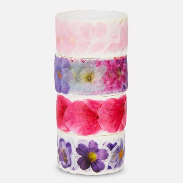 4-Pack Floral Washi Tape