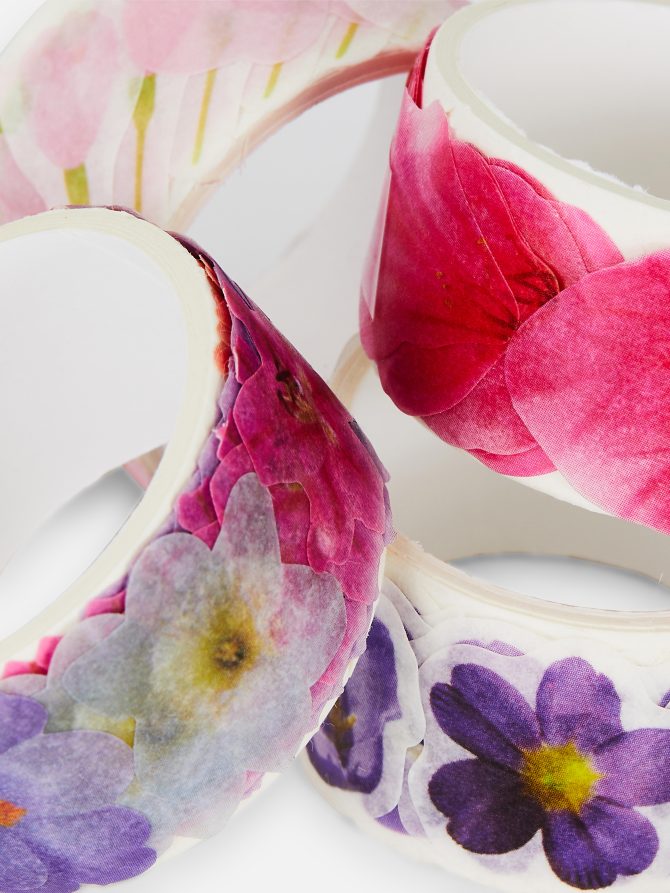 4-Pack Floral Washi Tape - Image 2